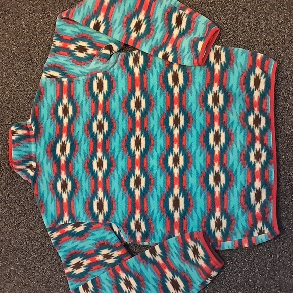 Patagonia Synchilla Snap-T Pullover Aztec Tribal Wild Desert Teal Print 2015 - Picture 7 of 9